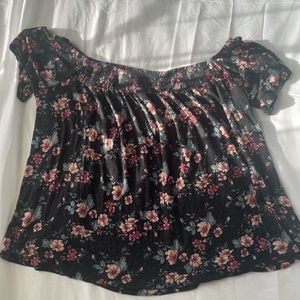 Black Floral Soft&Sexy Shirt